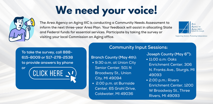 https://survey.alchemer.com/s3/8786440/Branch-St-Joseph-Area-Agency-on-Aging-IIIC-Community-Needs-Survey